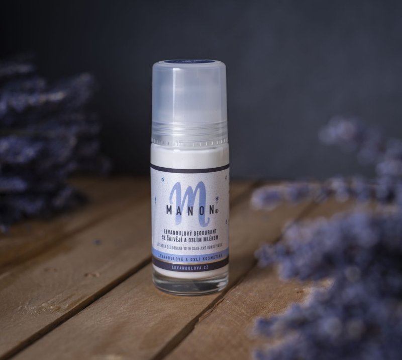 Lavendel-Deodorant mit Salbei und Eselmilch, 50ml